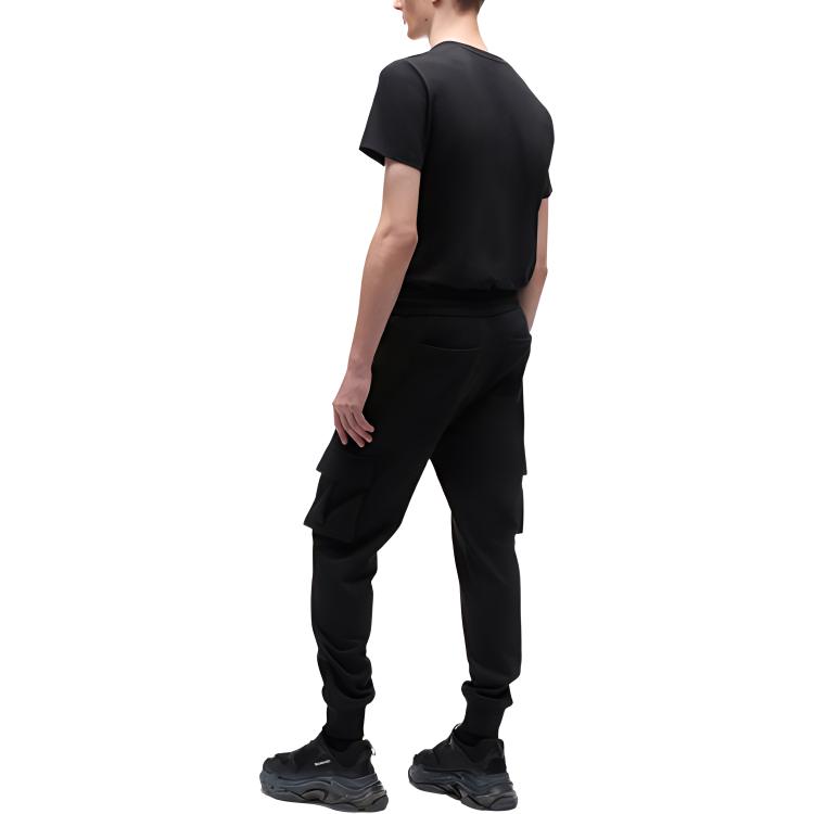 Purchase Moose Knuckles FW22 黑色多口袋抽绳休闲裤. M32MR763