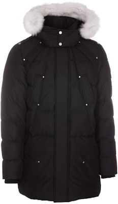 Moose Knuckles FW22 黑色可拆卸帽长款羽绒服夹克 M32MP221-290 Buy Moose Knuckles FW22 黑色可拆卸帽长款羽绒服夹克 M32MP221-290