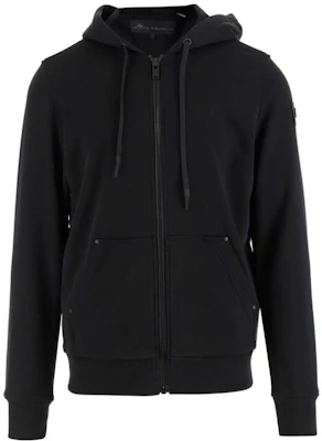Moose Knuckles FW22 Black Solid Color Zip Hoodie Jacket M32MS619-292 Buy Moose Knuckles FW22 Black Solid Color Zip Hoodie Jacket M32MS619-292
