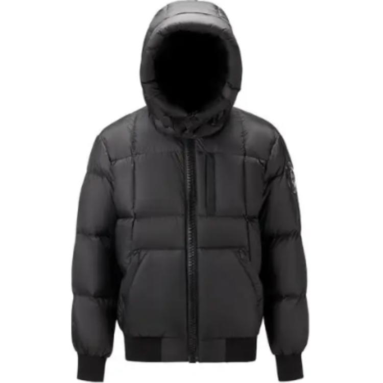 Moose Knuckles FW22 Black Unisex Solid Zip-Up Down Jacket with Scissors Logo. M32MJ176292 圖 2