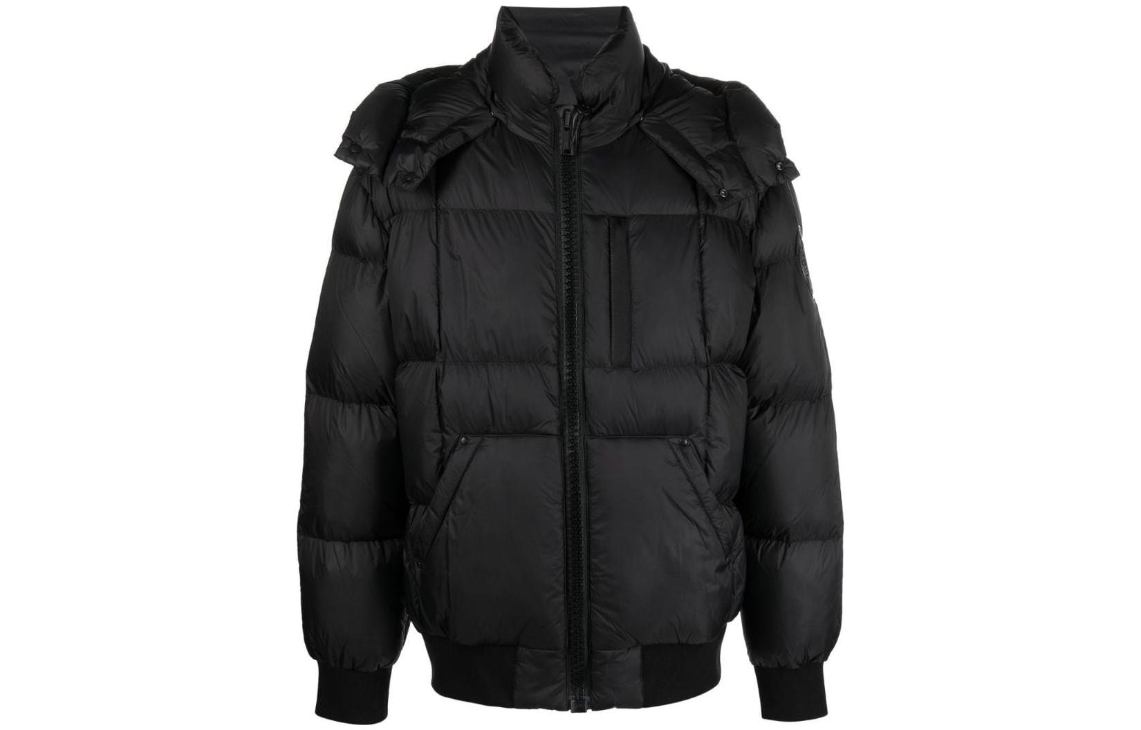 Moose Knuckles FW22 Black Unisex Solid Zip-Up Down Jacket with Scissors Logo. M32MJ176292 圖 3