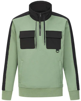 Moose Knuckles FW22 Borough Colorblock Pullover Hoodie Green M32MS622 Buy Moose Knuckles FW22 Borough Colorblock Pullover Hoodie Green M32MS622
