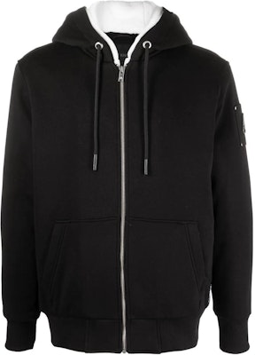 Moose Knuckles FW22经典款黑色男女连帽拉链外套夹克. M32MS600244 Buy Moose Knuckles FW22经典款黑色男女连帽拉链外套夹克. M32MS600244