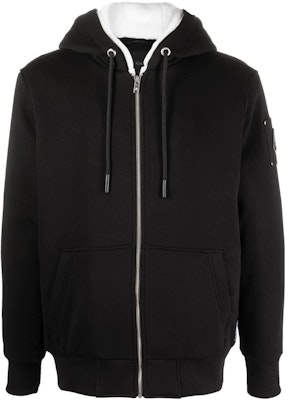 Moose Knuckles FW22经典款黑色男女连帽拉链外套夹克. M32MS600244 Order Moose Knuckles FW22经典款黑色男女连帽拉链外套夹克. M32MS600244