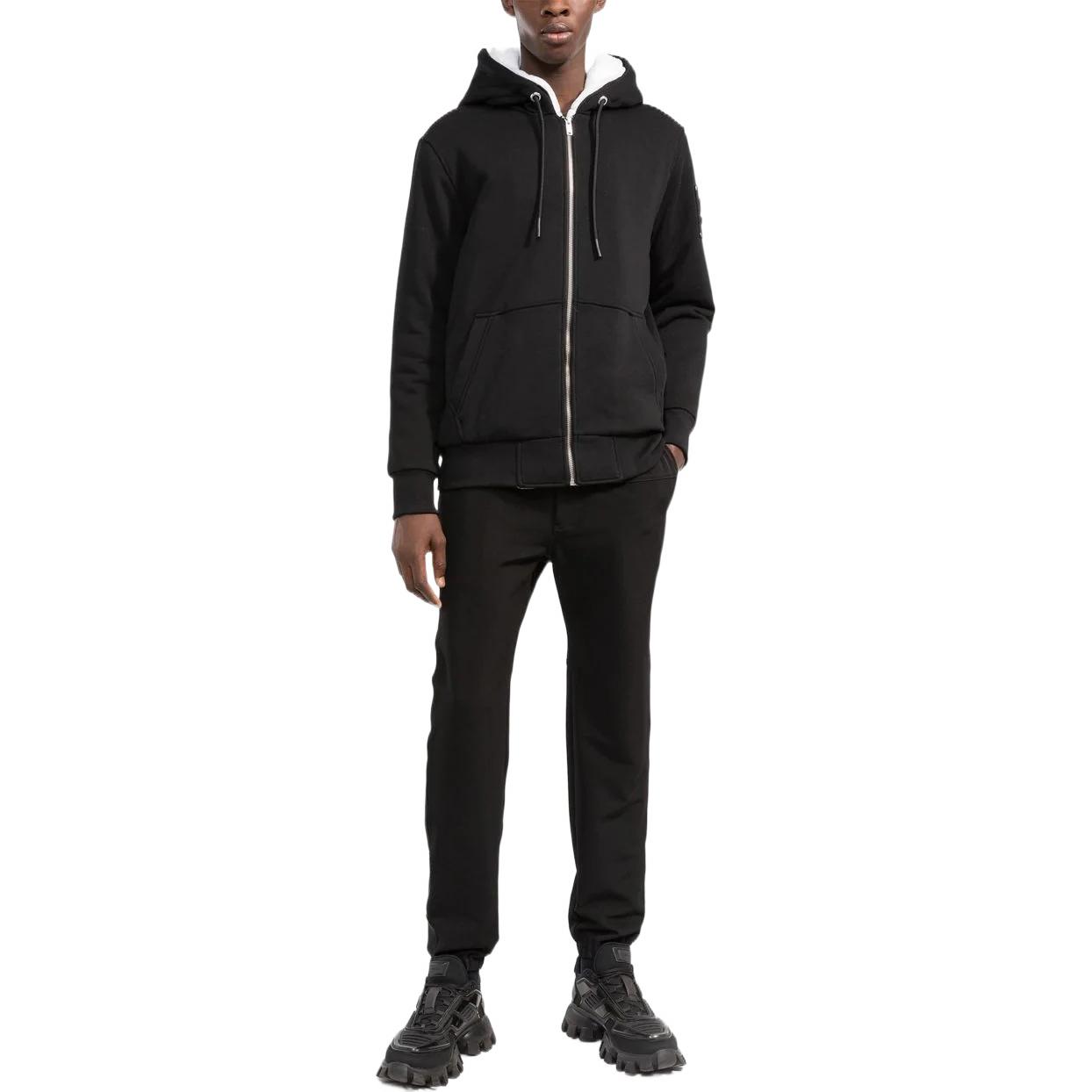 Lookbook Moose Knuckles FW22经典款黑色男女连帽拉链外套夹克. M32MS600244