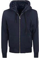 Moose Knuckles FW22 Classic Bunny Solid Zip Hoodie Unisex Blue M32MS600773 Moose Knuckles FW22 Classic Bunny Solid Zip Hoodie Unisex Blue M32MS600773