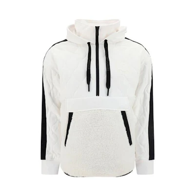 Moose Knuckles FW22 Colorblock Half-Zip Hoodie White Mens M32MS616-160