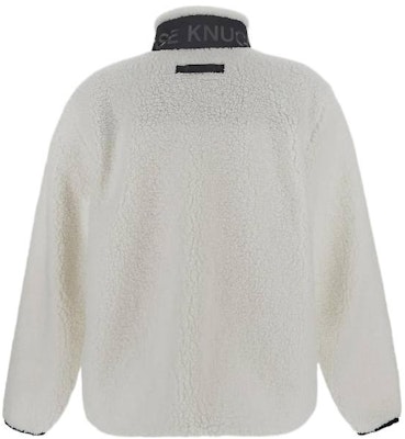 ムースナックルズ FW22 コントラストプリント シェルパジップジャケット ユニセックス ホワイト M32MS618-155 Lookbook ムースナックルズ FW22 コントラストプリント シェルパジップジャケット ユニセックス ホワイト M32MS618-155