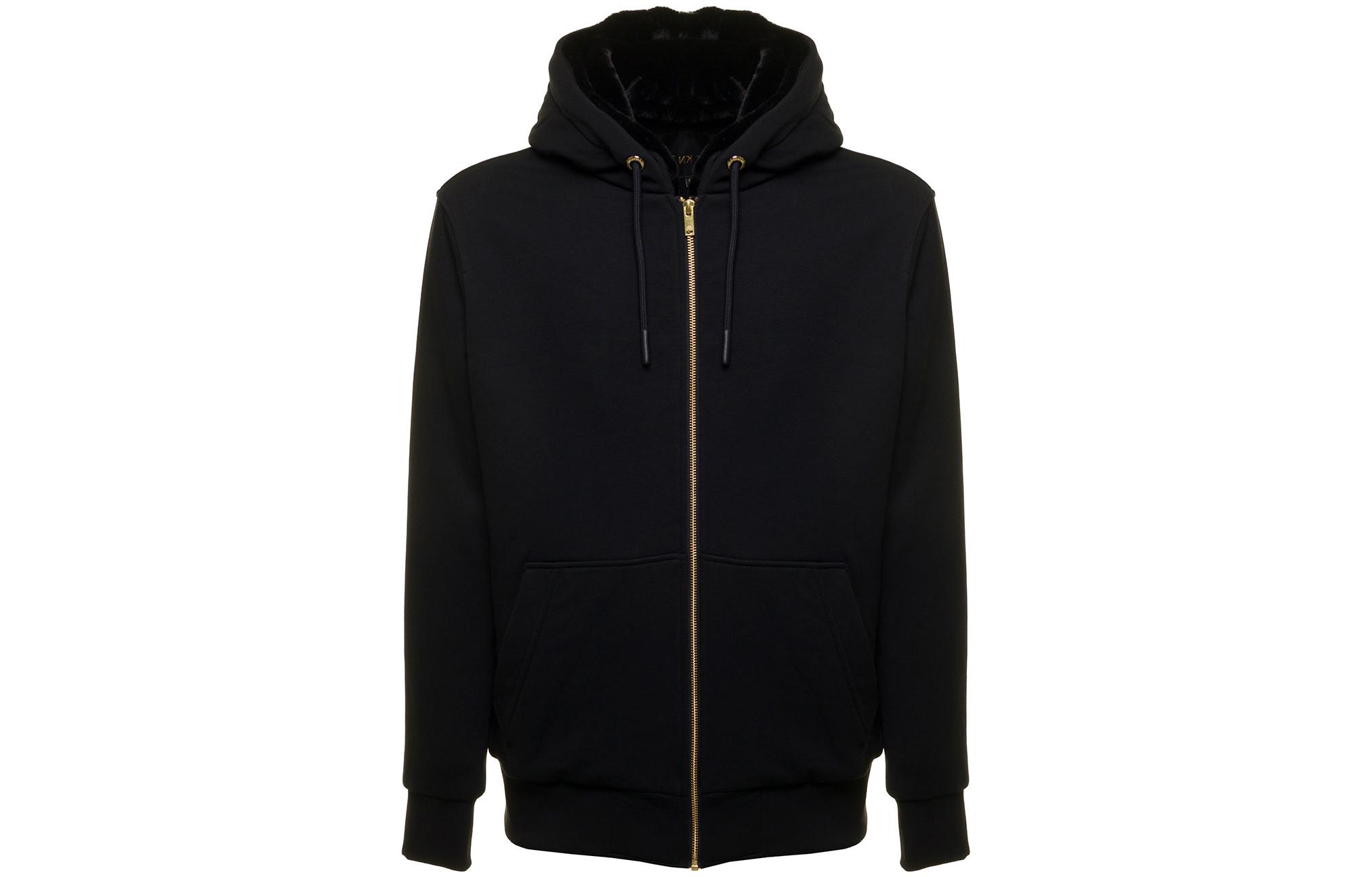 Order Moose Knuckles FW22全拉链纯色连帽衫 男女款 黑色 M32MS600G804BLKWBLKF