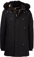 Order Moose Knuckles FW22 黑色可拆式帽徽標羽絨外套. M39MP261G305