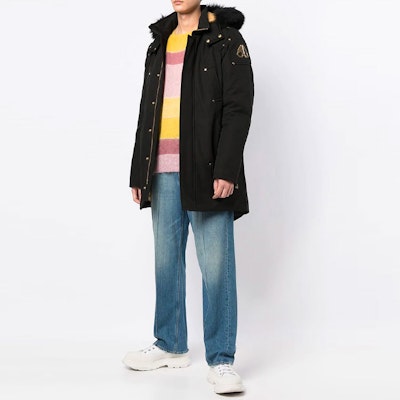 Moose Knuckles FW22 Jaket Puffer Logo Hitam dengan Tudung Lepas Pasang. M39MP261G305 Lookbook Moose Knuckles FW22 Jaket Puffer Logo Hitam dengan Tudung Lepas Pasang. M39MP261G305