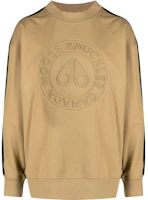 Moose Knuckles FW22 Logo Embossed Crewneck Sweatshirt Brown M32MS623766 Moose Knuckles FW22 Logo Embossed Crewneck Sweatshirt Brown M32MS623766