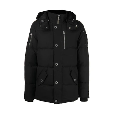 Moose Knuckles FW22 Logo Hooded Down Jacket Unisex M32MJ128N-292