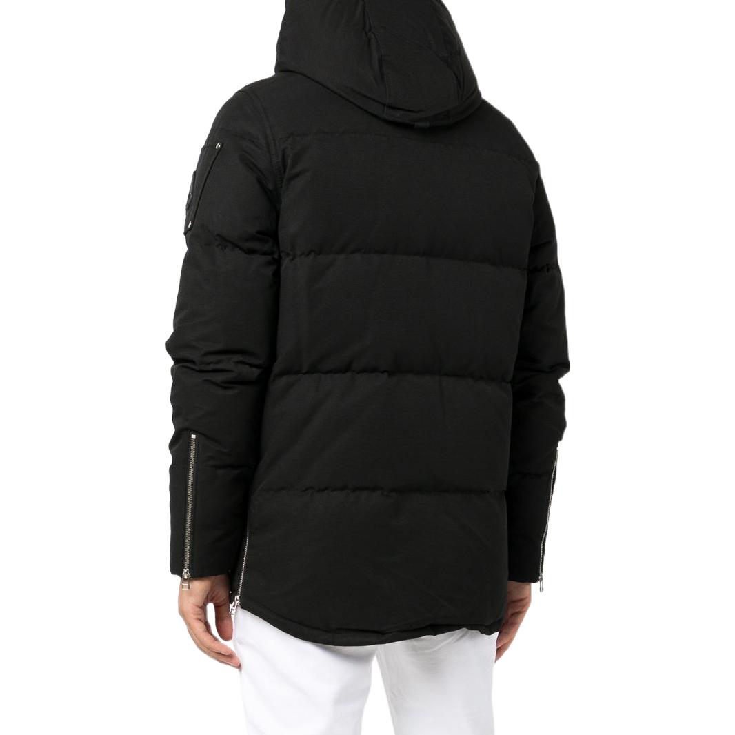 Shop Moose Knuckles FW22 标志连帽羽绒外套 男女同款 M32MJ128N-292