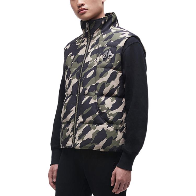 Purchase Moose Knuckles FW22 蒙特利尔军绿色迷彩羽绒背心. M32MV474H