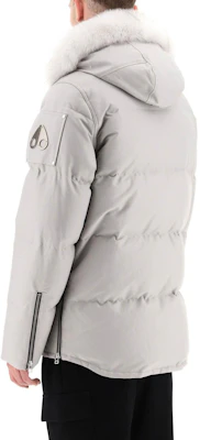 Moose Knuckles FW22 修身3Q连帽羽绒服 男女同款浅灰色 MK2228M3Q-856 Shop Moose Knuckles FW22 修身3Q连帽羽绒服 男女同款浅灰色 MK2228M3Q-856