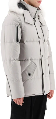 Moose Knuckles FW22 修身3Q连帽羽绒服 男女同款浅灰色 MK2228M3Q-856 Purchase Moose Knuckles FW22 修身3Q连帽羽绒服 男女同款浅灰色 MK2228M3Q-856