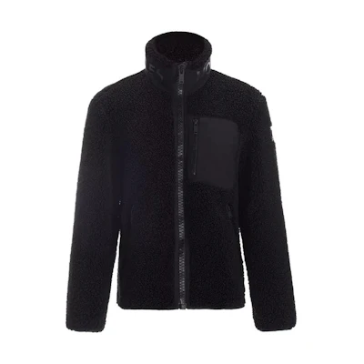 Moose Knuckles FW22 Solid Color Zip-Up Fleece Jacket with Pockets Unisex. M32MS618-292