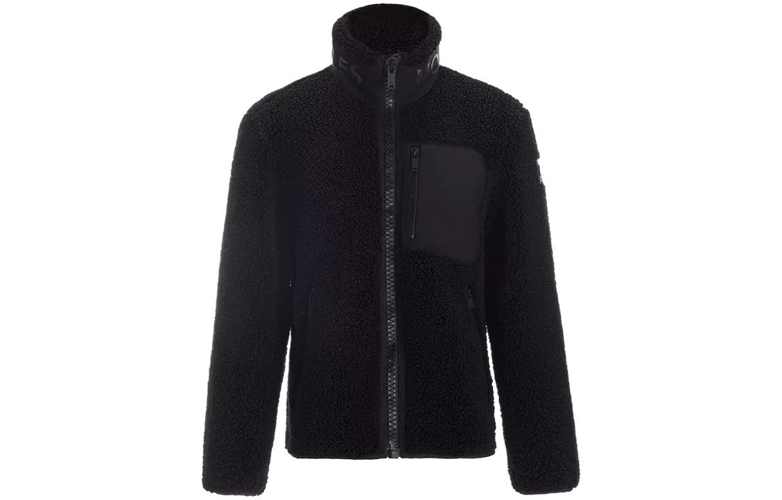 Order Moose Knuckles FW22 Jaket Fleece Polos Berkantong Unisex dengan Resleting. M32MS618-292