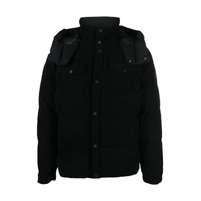 Moose Knuckles FW22 Souris Unisex Short Down Jacket Black M32MJ169-292