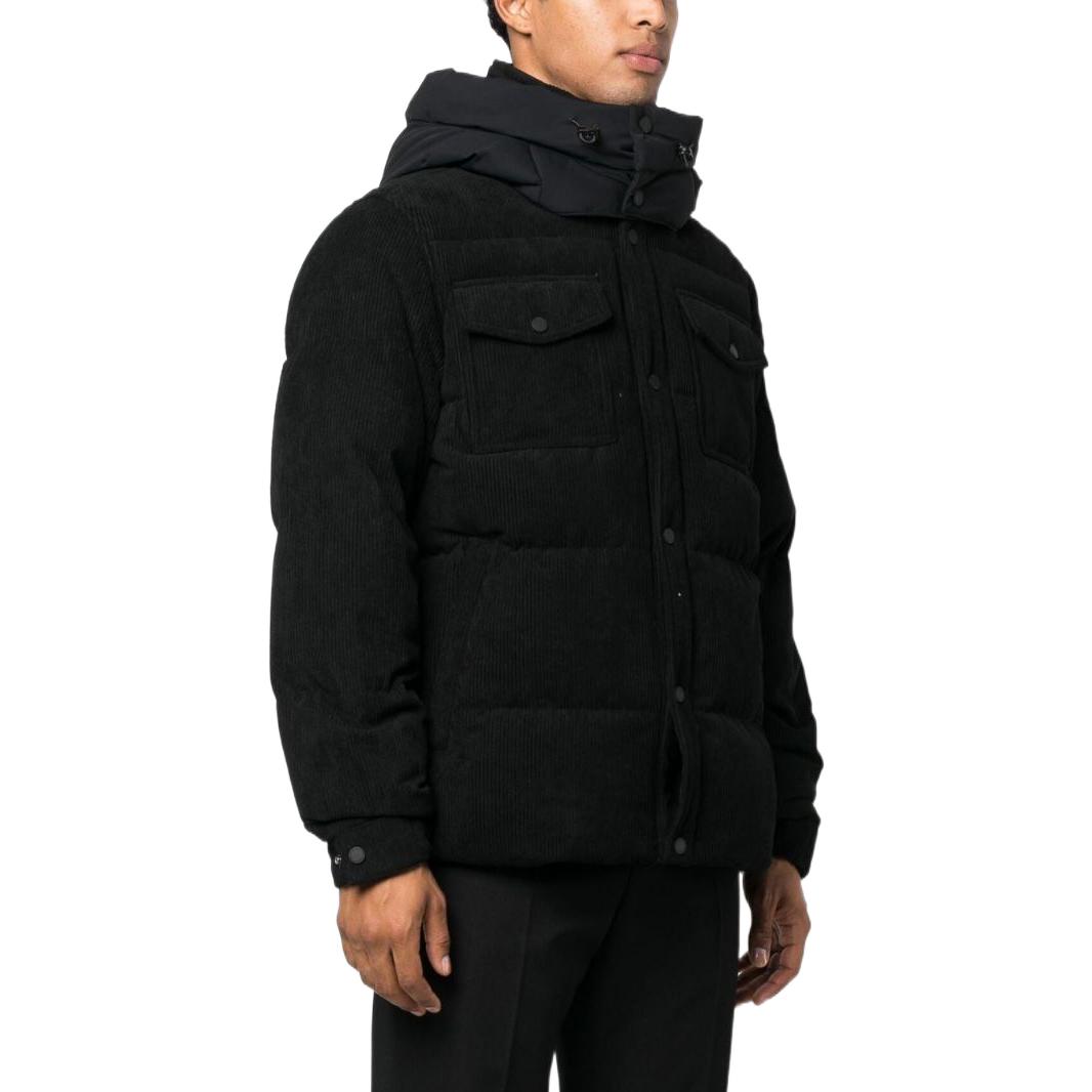 Moose Knuckles FW22 Souris Unisex Short Down Jacket Black M32MJ169-292 圖 5