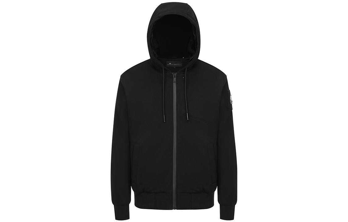 Moose Knuckles FW22 Tilden Bunny Solid Color Zip Hoodie Unisex Sportswear M32MS629-B