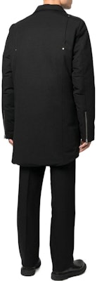 무스너클 FW22 유니섹스 블랙 퍼 트림 로고 후드 파카 자켓. M32MP261S305 Shop 무스너클 FW22 유니섹스 블랙 퍼 트림 로고 후드 파카 자켓. M32MP261S305