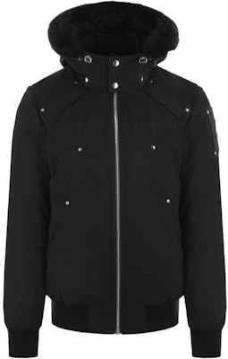 Moose Knuckles FW22男女同款黑色连帽羽绒服长袖纯色夹克 M32MB000S305 Buy Moose Knuckles FW22男女同款黑色连帽羽绒服长袖纯色夹克 M32MB000S305