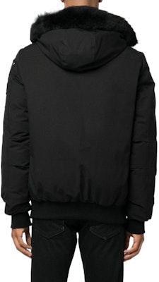 Moose Knuckles FW22男女同款黑色连帽羽绒服长袖纯色夹克 M32MB000S305 Shop Moose Knuckles FW22男女同款黑色连帽羽绒服长袖纯色夹克 M32MB000S305