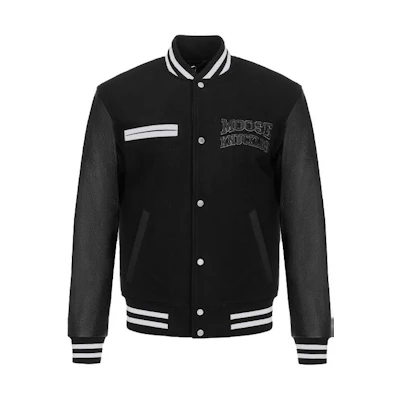 Moose Knuckles FW23 Loose Fit Leather Baseball Jacket M33MB025-313