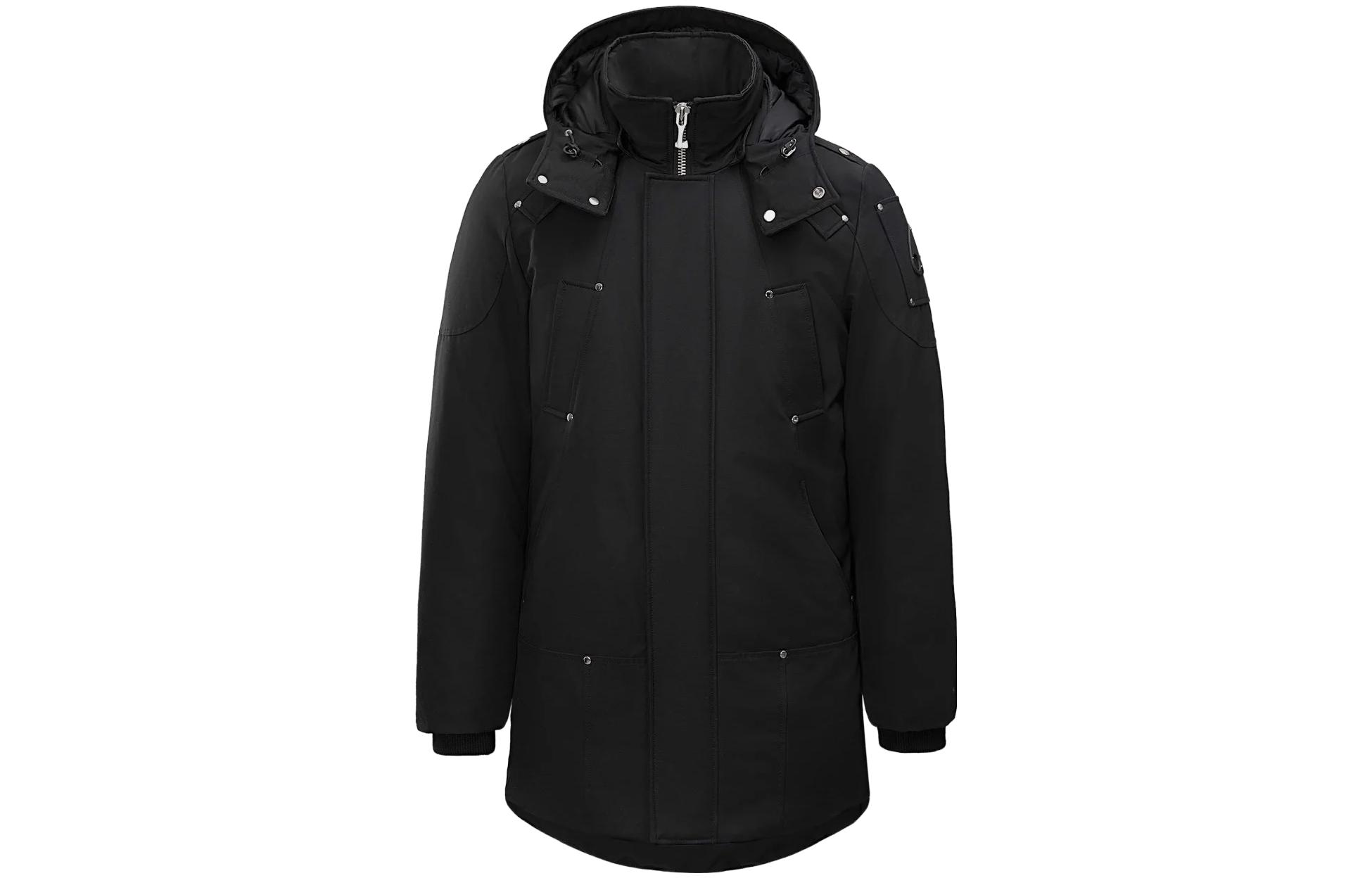 Moose Knuckles FW23 Original Stirling Parka Black Hooded Jacket M32MP261N-212