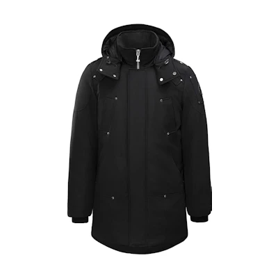 Moose Knuckles FW23 Original Stirling Parka Black Hooded Jacket M32MP261N-212