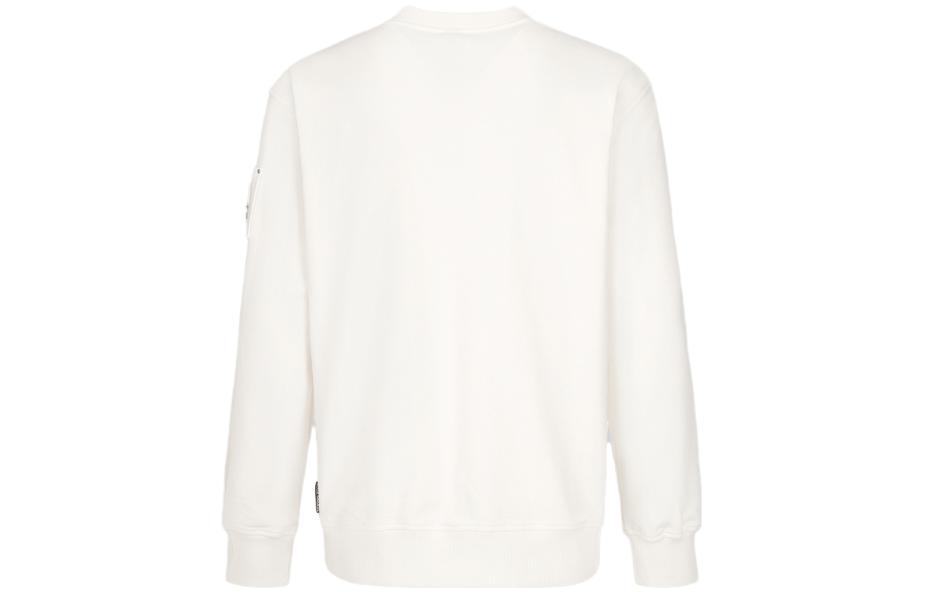 Lookbook Moose Knuckles FW23 白色寬鬆版型圓領長袖上衣 M33MS706-1103