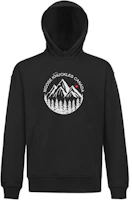 Moose Knuckles FW24 SPORT Logo Mountain Print Hoodie Unisex Black M34MS626 Moose Knuckles FW24 SPORT Logo Mountain Print Hoodie Unisex Black M34MS626