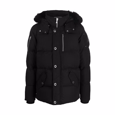 Moose Knuckles FW25 3Q Black Hooded Mountain Down Jacket Unisex Winter Wear M32MJ128S305