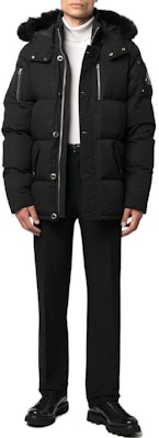 Moose Knuckles FW25 3Q黑色连帽羽绒服情侣冬季外套 M32MJ128S305 Lookbook Moose Knuckles FW25 3Q黑色连帽羽绒服情侣冬季外套 M32MJ128S305