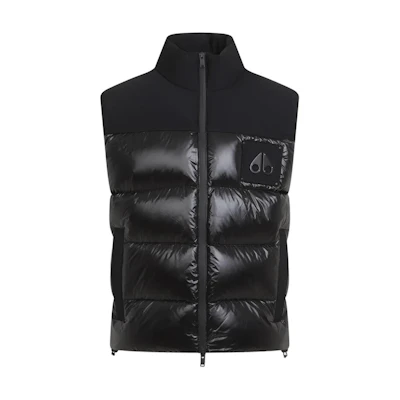 Moose Knuckles Glossy Goose Down Vest Unisex Black M34MV482-292