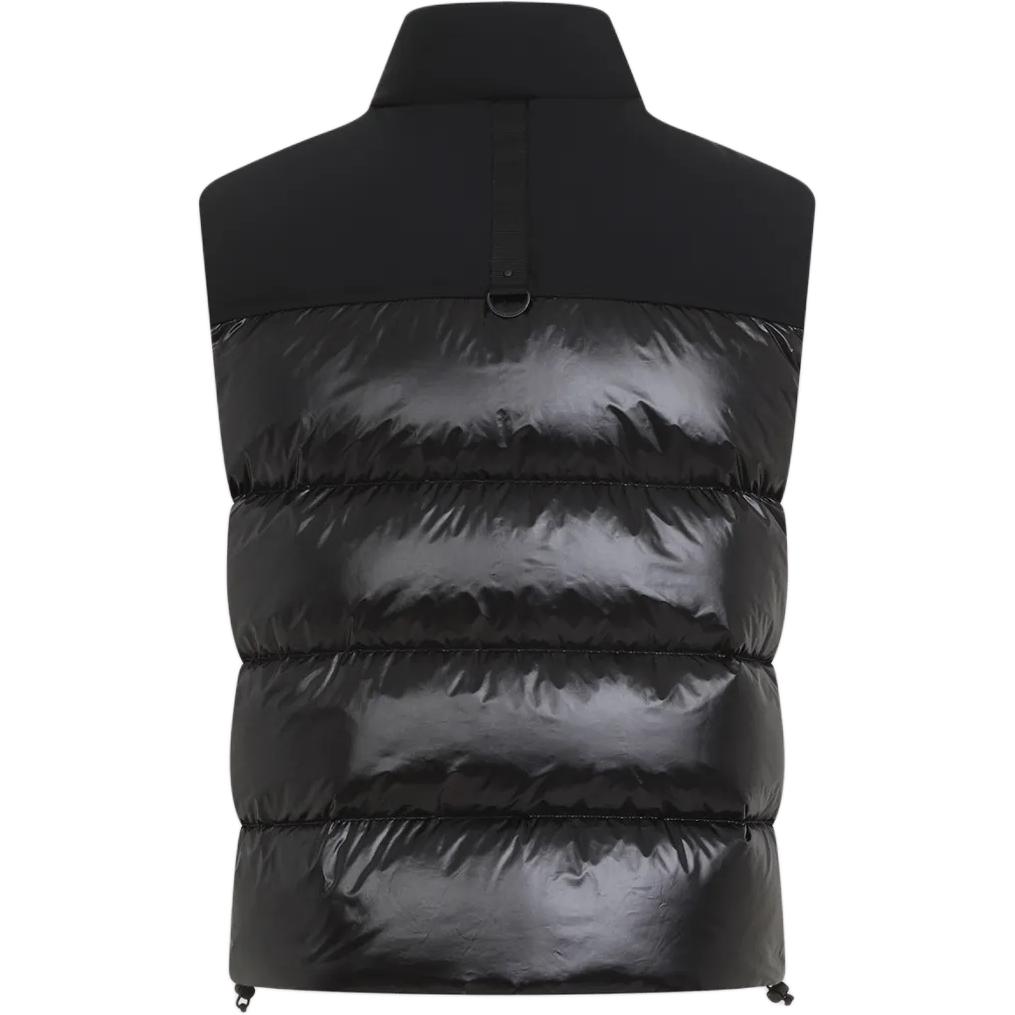 Lookbook Moose Knuckles 光澤鵝絨背心 男女通用 黑色 M34MV482-292