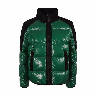 Moose Knuckles Glossy High-Neck Zip-Up Jacket M33MJ1741-218
