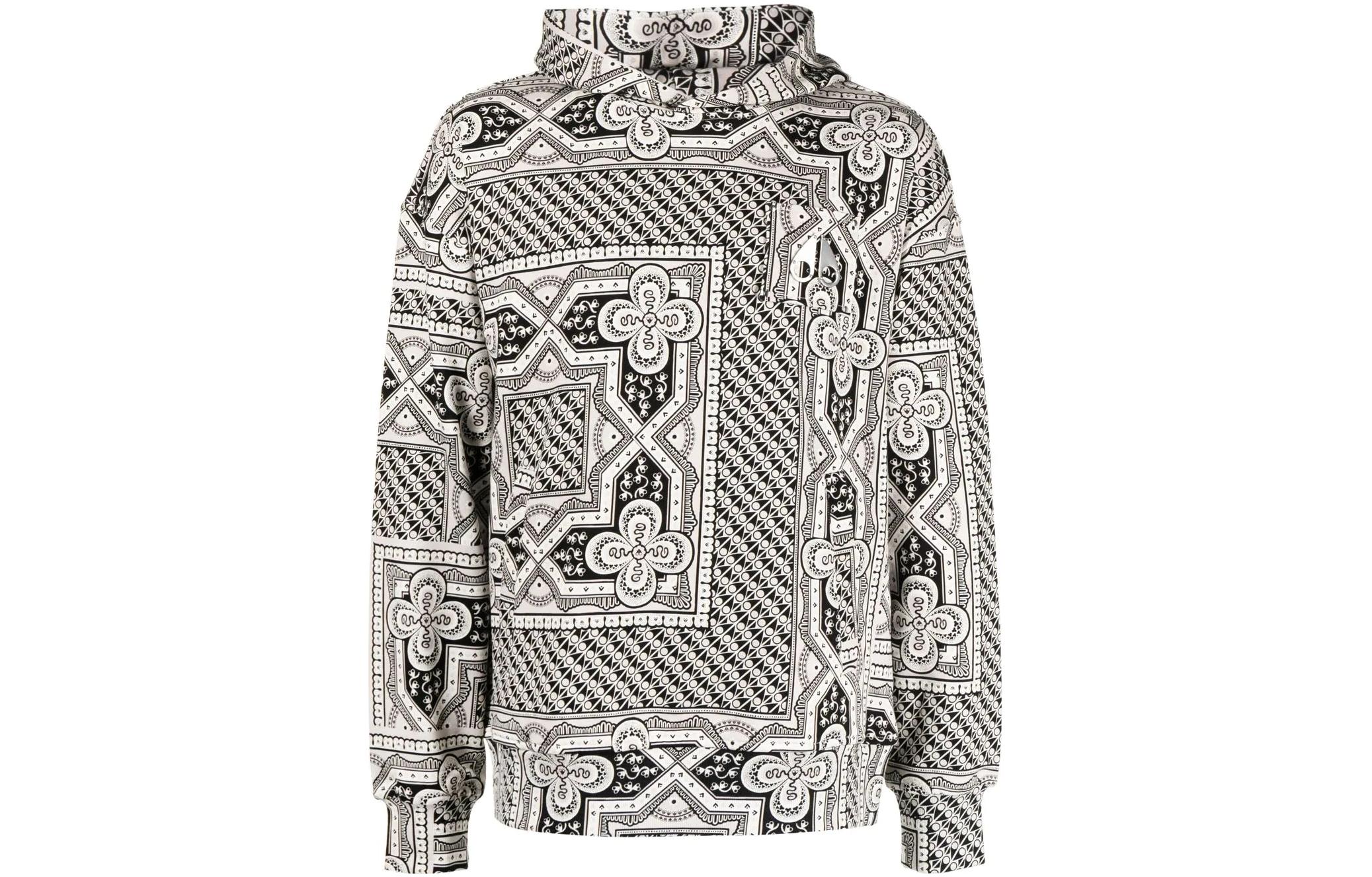 Moose Knuckles Graphic Print Hoodie Men’s Gray M13US662-1124