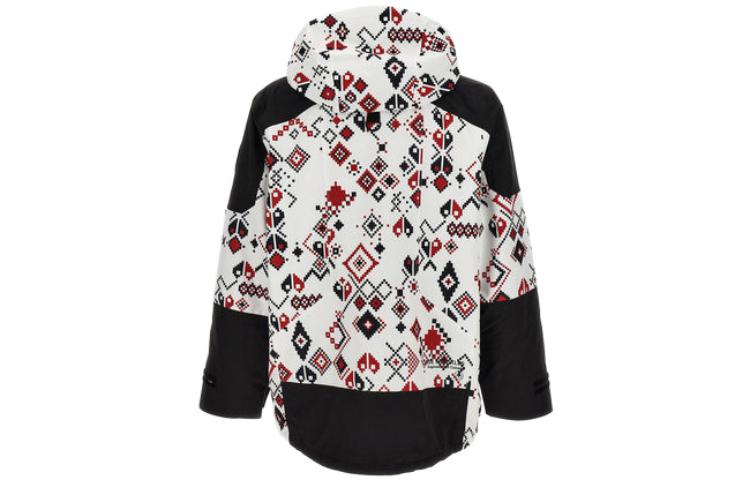 Lookbook Moose Knuckles 图案拉链连帽夹克 白色 M33MJ161H1365