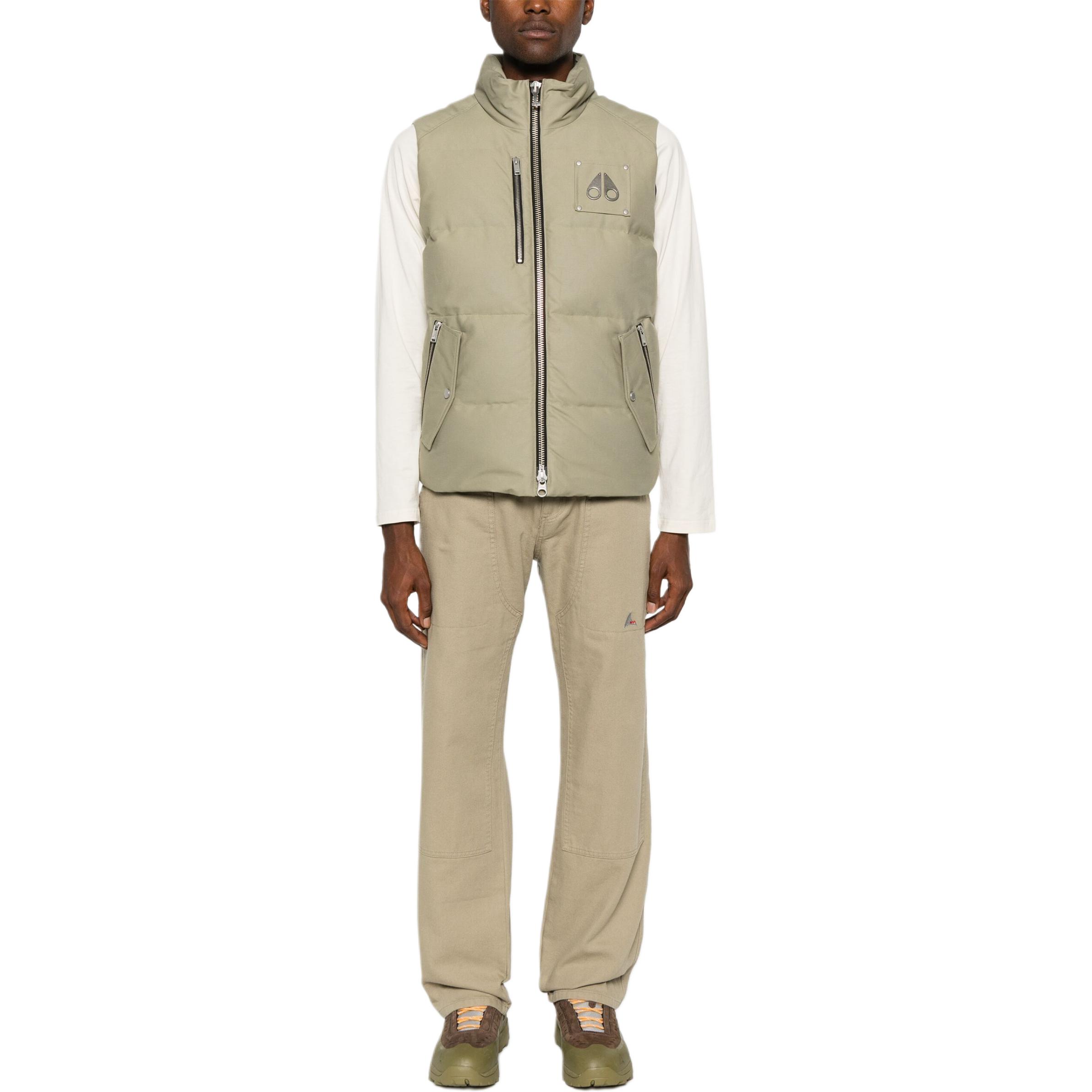 Details for Moose Knuckles 綠色無袖拉鍊口袋背心 男女通用。 M34MV4741376