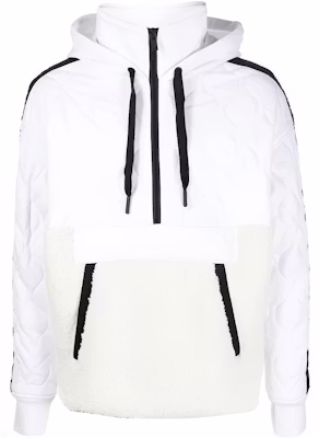 Moose Knuckles Half-Zip Drawstring Hoodie Jacket White M32MS616160-160 Buy Moose Knuckles Half-Zip Drawstring Hoodie Jacket White M32MS616160-160
