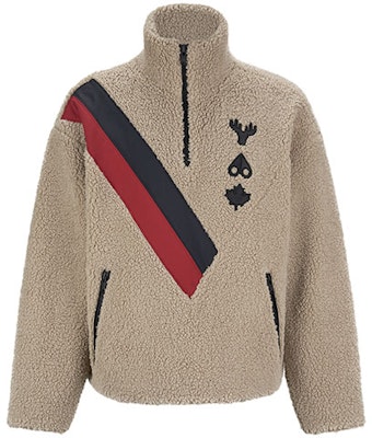 Sudadera Unisex Moose Knuckles Hockey Logo Raya Beige Gris Fleece. M31MS638BO Order Sudadera Unisex Moose Knuckles Hockey Logo Raya Beige Gris Fleece. M31MS638BO