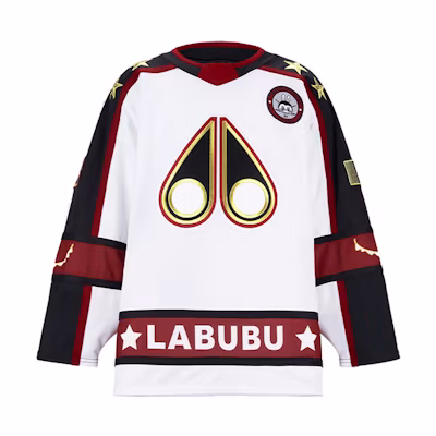 Moose Knuckles LABUBU Logo Embroidered Crewneck Sweatshirt Unisex White M31MS693BO