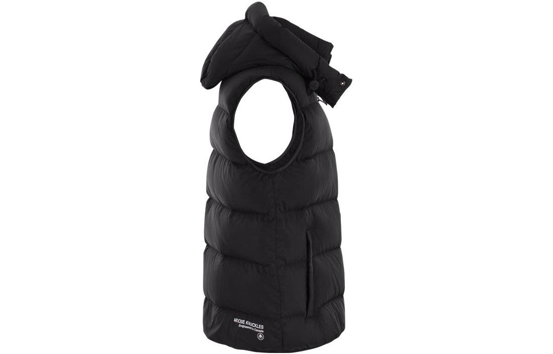Shop ムースナックルズ ロゴベスト 取り外し可能フード付き ユニセックス M33MV4651061
