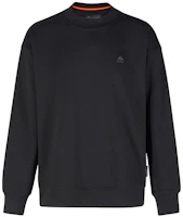 Moose Knuckles Marine Park Logo Ribbed Crewneck Sweatshirt Black FW22 Men M32MS650-B Moose Knuckles Marine Park Logo Ribbed Crewneck Sweatshirt Black FW22 Men M32MS650-B