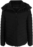 Order Moose Knuckles Muskeg 黑色羽絨外套 帶Logo補丁設計 M31MJ106-292