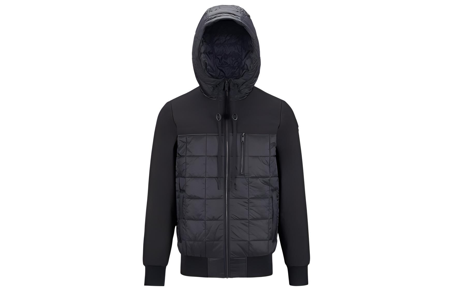 Moose Knuckles No Guilt Quilt Solid Color Patchwork Bomber Jacket Men M13MB008