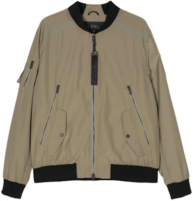 Moose Knuckles Olive Green Colorblock Zip-Up Bomber Jacket M14MB003-1376 Buy Moose Knuckles Olive Green Colorblock Zip-Up Bomber Jacket M14MB003-1376